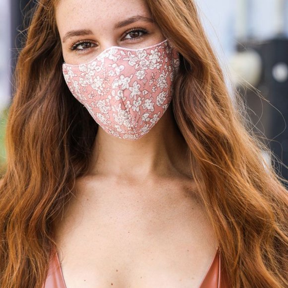 Floral Pattern Reusable Face Mask - Picture 5 of 5